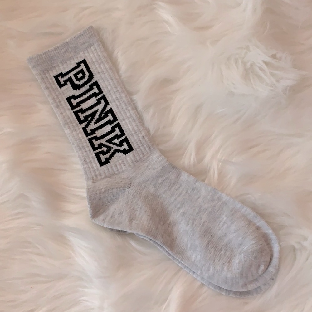 Pink Crew Socks
